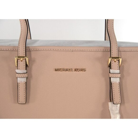 Michael Kors Soft Pink Saffiano Leather Multifunction Travel Tote Bag NWT - Picture 3 of 7